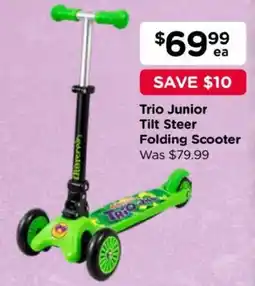 Toyworld Trio Junior Tilt Steer Folding Scooter offer