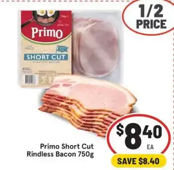 Primo Short Cut Rindless Bacon