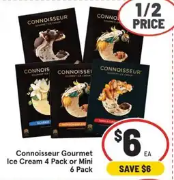 IGA Connoisseur Gourmet Ice Cream offer