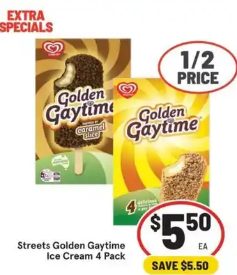 Streets Golden Gaytime Ice Cream 4 Pack