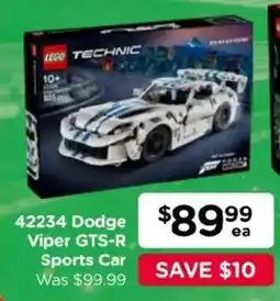 Toyworld LEGO Technic 42234 Dodge Viper GTS-R Sports Car offer