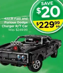 Toyworld LEGO 42231 Fast and Furious Dodge Charger R/T Car offer