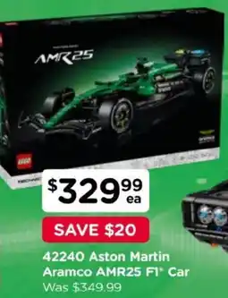 Toyworld Lego Aston Martin Aramco AMR25 F1 Car offer