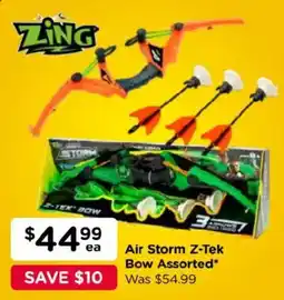 Toyworld Zing Air Storm Z-Tek Bow Assorted offer