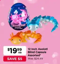 Toyworld Cristalynx Axolotl Blind Capsule Assorted offer
