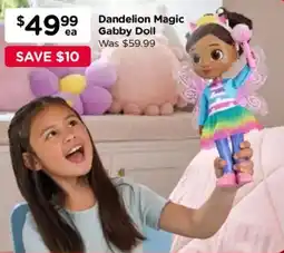 Toyworld Dandelion Magic Gabby Doll offer