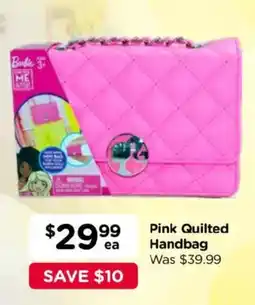 Toyworld Barbie Pink Quilted Handbag offer