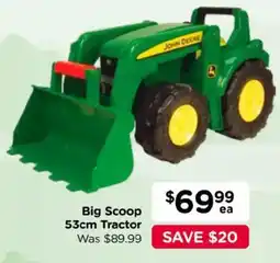 Toyworld John Deere Big Scoop 53cm Tractor offer