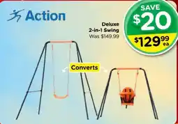 Toyworld Action Deluxe 2-in-1 Swing offer