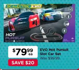 Toyworld Scalextric EVO Hot Pursuit Slot Car Set offer