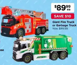 Toyworld Giant Fire Truck or Garbage Truck offer