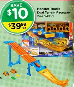 Toyworld Monster Trucks Dual Terrain Raceway offer