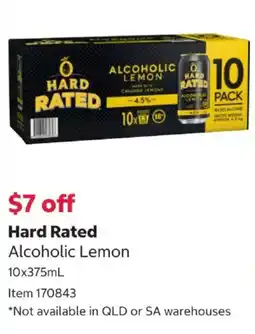 Costco Hard Rated Alcoholic Lemon offer