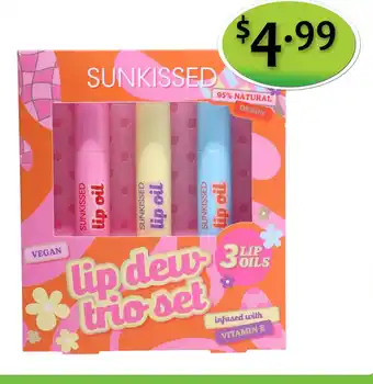 Sunkissed lip dew trio set