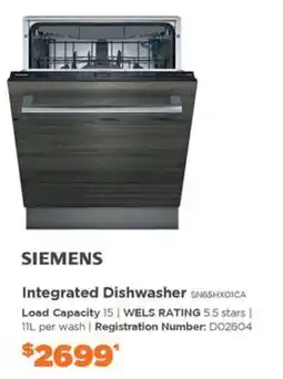 E&S Trading Siemens Integrated Dishwasher offer