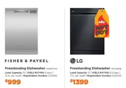 E&S Trading Fisher & Paykel Freestanding Dishwasher offer