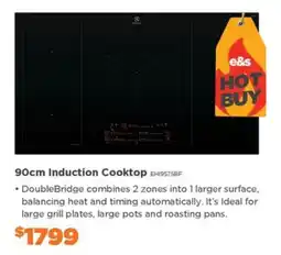 E&S Trading 90cm Induction Cooktop EHI957SBF offer