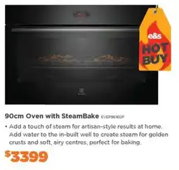 E&S Trading 90cm Oven with SteamBake offer