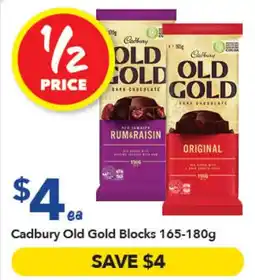 Ritchies Cadbury Old Gold Blocks offer