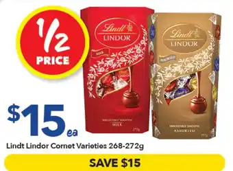 Lindt Lindor Cornet Varieties