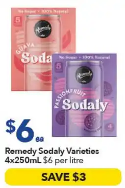Ritchies Remedy Sodaly Varieties offer
