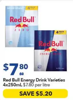 Ritchies Red Bull Energy Drink Varieties offer