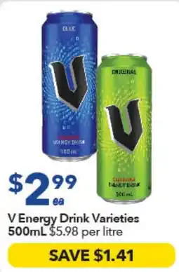 Ritchies V Energy Drink Varieties offer