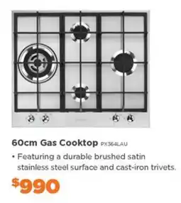 E&S Trading 60cm Gas Cooktop PX364LAU offer
