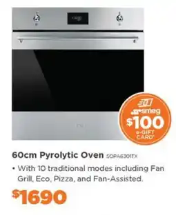 E&S Trading Smeg 60cm Pyrolytic Oven offer