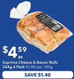 Ritchies Suprima Cheese & Bacon Rolls offer