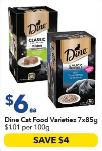 Dine Cat Food Varieties