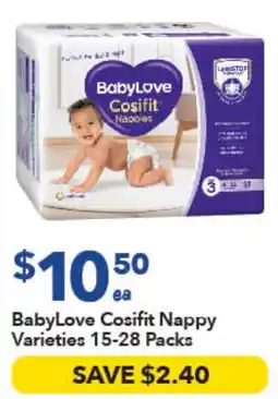 Ritchies BabyLove Cosifit Nappy Varieties offer