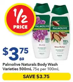 Ritchies Palmolive Naturals Body Wash Varieties offer