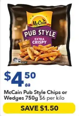 Ritchies McCain Pub Style Chips or Wedges offer
