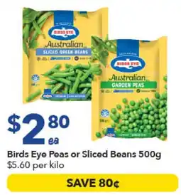 Ritchies Birds Eye Peas or Sliced Beans offer