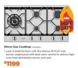 E&S Trading 90cm Gas Cooktop WHG958SC offer