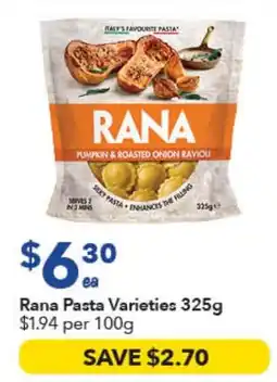 Ritchies Rana Pasta Varieties offer