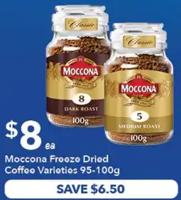 Ritchies Moccona Freeze Dried Coffee Varieties offer