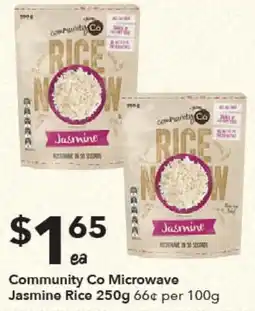 Ritchies Community Co Microwave Jasmine Rice offer