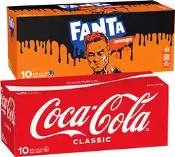 IGA Coca‑Cola, Fanta or Mount Franklin Lightly Sparkling Water 10x375mL Selected Varieties offer