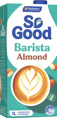 IGA Sanitarium So Good Barista Almond or Oat Long Life Milk 1 Litre offer