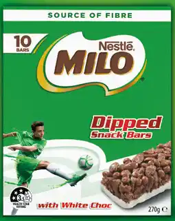 IGA Nestlé Milo Snack Bars Selected Varieties offer