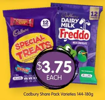 Cadbury Share Pack Varieties