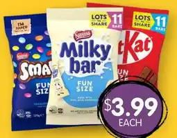 Spudshed Nestle Milky bar Fun Size offer