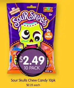 Spudshed Sour Skulls Chew Candy offer