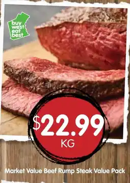 Spudshed Market Value Beef Rump Steak Value Pack offer