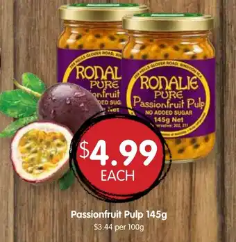 Ronalie Pure Passionfruit Pulp