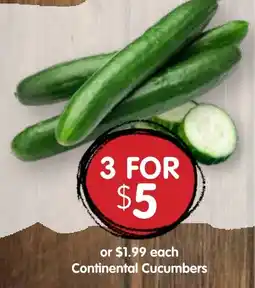 Spudshed Continental Cucumbers offer
