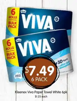 Spudshed Kleenex Viva Paper Towel White offer