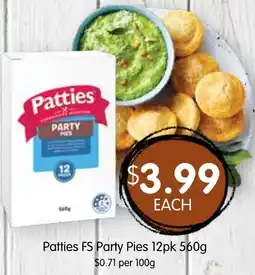 Spudshed Patties FS Party Pies offer